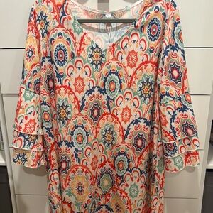 Cupshe Multicolor Patterned Flowy Dress